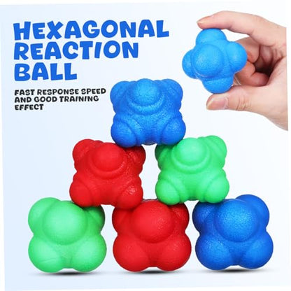 POPETPOP 6pcs Hexagonal Reaction Agility Training for Hand-Eye Coordination Low Difficulty High Difficulty