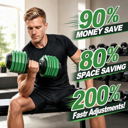 25/50/55 lbs Pair Adiustable Dumbbell Set, Adiust Dumbbell Weight for Exercises Pair Dumbbells for Men and Women in Home - color: 50LBS Pair