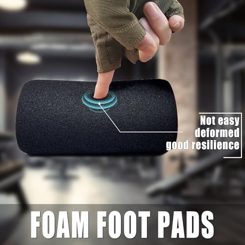 High Density Foam Roller, Replacement Foam Foot Pads for Home Gym Exercise Machines Equipments, Weight Bench Leg Extension Curl Attachment - color: Foam 7''