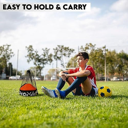 Disc Soccer Cones for Training Kids - 25/50/100/200 Small Plastic Cones for Sports Training - Flexible Conos for Soccer Practice Equipment, Basketball & Football Drills Equipment