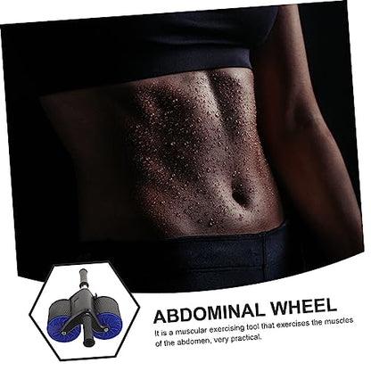 UKCOCO 1Set Abdominal Wheel Roller Automatic Rebound Abdominal Training Equipment for Home Gym Skid Texture for Muscle Workout Versatile Ab Exercise Tool