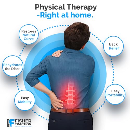 Lower Back Decompression Device – Lumbar Traction for Spinal Decompression – Patented Stretcher Strap Release for Spinal Rehydration – Lightweight & Portable (Under 230 lbs)