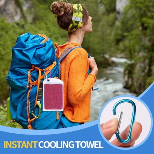 Cooling Towels for Neck and Face, 5 Pack Soft Microfiber Gym Towel（40" X 12", Breathable Cooling Towels for Hot Weather, Gym Yoga Sports Workout Sweat Towels for Men Women Kids
