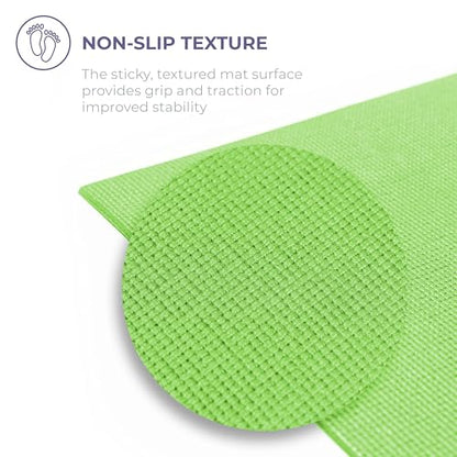 Voyage Yoga Mat, 10 Pack, 72" x 24" Professional Studio and Gym Bulk Yoga Mats, 5mm Thick, Durable, Anti-Tear, Non Slip Fitness and Exercise Mats - color: Assorted