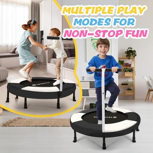 36'' Toddler Trampoline, Indoor Outdoor Kids Trampoline for Ages 1-6, Mini Trampolines for Kids