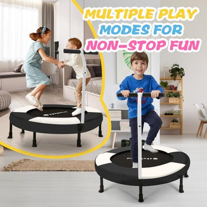 36'' Toddler Trampoline, Indoor Outdoor Kids Trampoline for Ages 1-6, Mini Trampolines for Kids