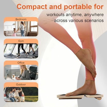 Ankle Balance Board for Physical Therapy & Fitness, Exercise Balance Pad with Non-Slip Surface, Improves Ankle Mobility & Stability for Pilates, Calf Raises & Rehabilitation