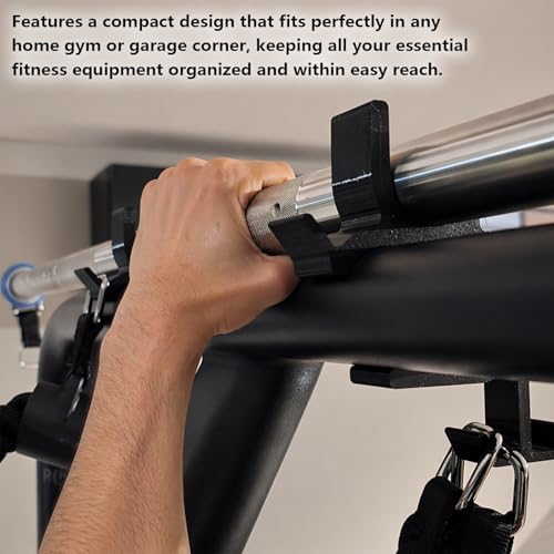 Gym Organizer Compatible with Speediance Gym Monster, 2Pcs Compatible with Speediance Gym Monster Sturdy Organizer Stand for Barbell Plates & Dumbbells, Space-Saving Home Gym Storage