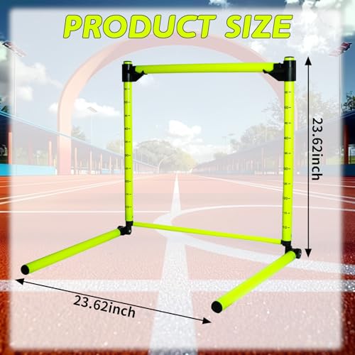 1PC Adjustable Hurdles Detachable Agility Training Equipment with Scale, Football Practice Hurdle for Track And Field, Indoor & Outdoor Jumping Speed Hurdles for Athletes, Soccer, Basketball