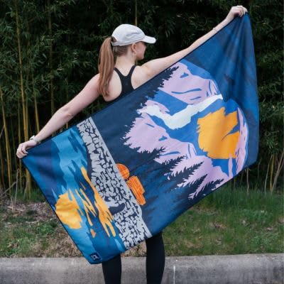 Sprints Athletic Running Towel, Full-Sized, Car Seat Cover - Performance Microfiber (Yosemite) - color: Yosemite