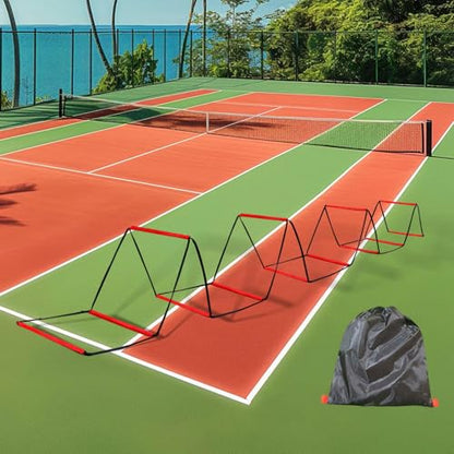 kowaku Agility Ladder Speed Ladder Folded Balance Flexible Workout Exercise Outdoor Sports Fitness Grid Physical Training Equipment