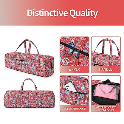 | Yoga Mat Bag | Large Yoga Mat Carrier with Wet Pocket | Yoga Gifts | Gym Tote Bag for Women - color: Red