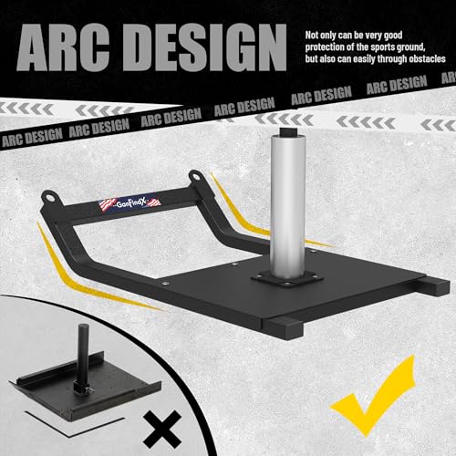 GanFindX Workout Weight Sled for Speed & Athletic Strength Training - color: Black