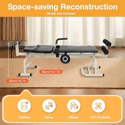 Health & Fitness Full Body Inversion Table Traction & Stretch Decompression Machine,Multifunctional Cervical Spine Stretcher Machine,Lumbar Stretch Table Tool for Neck, Back, Knee, and Hip