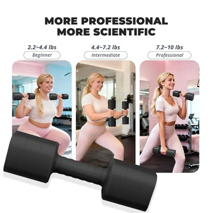 Ragebby Adjustable Dumbbell Set of 2, Weights for Men and Women at Home - color: BLACK, style: 10LB(5LB Pair)