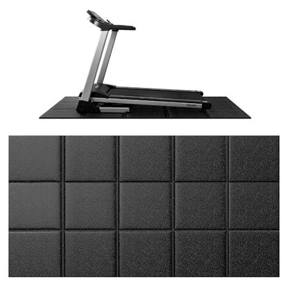 Treadmill Mat for Carpet &Hardwood Floors, 79" × 39.4" 0.25" Thick High Density, Non-Slip Fitness Equipment Mat, Mat for Under Treadmills, Elliptical, Exercise Bikes, Stationary Cycles - size: 78.7"L x 39.4"W x 0.3"Th