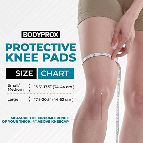 Bodyprox Protective Knee Pads, Thick Sponge Anti-slip, Collision Avoidance Knee Sleeve - size: Large