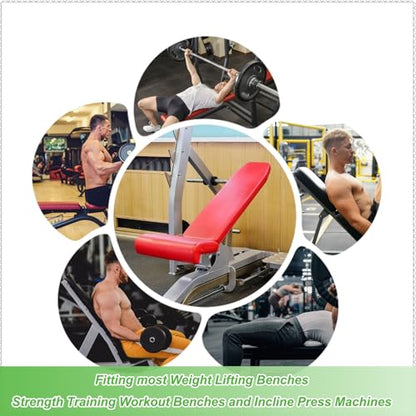 Workout Weight Bench Press Pad,Chest Press Support Pad for Exercise Bench, Bench Chest Press Back Pad,Weight Lifting Bench Pad for Neck,Back and Waist
