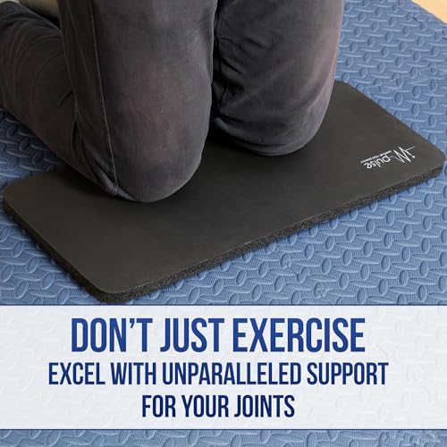 Impulse Yoga Knee Pads Cushion, Thick 1" (25mm) Workout Mat Provides Cushion for Kneeling & Elbows, Non-Slip & Portable Exercise Kneeling Pad for Yoga, Elbow, Wrist Pain, Planks, Pushups & Floor Exercises