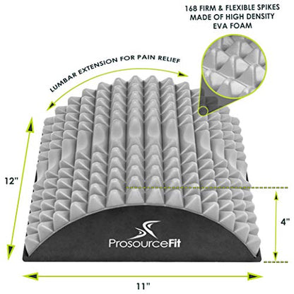 ProsourceFit Arched Back Stretching Spike Orthopedic Traction Device & Lower Lumbar Massage Support