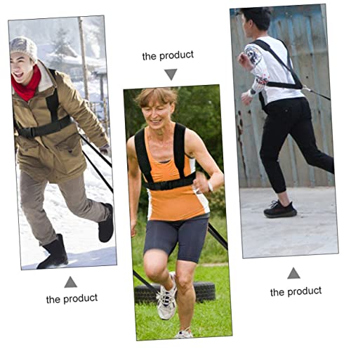 Kisangel 2pcs Resistance Sled Harness Weight Bearing Shoulder Straps Training Belt for Fitness Workout Running Exercise with Portable Design and Safety Features