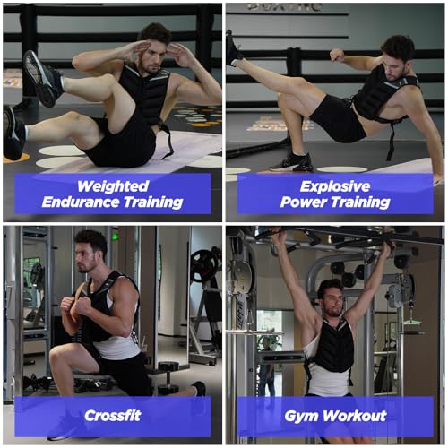 Weighted Vest Men Women,10lb/15lb/20lb Weight Vest for Women Workout,Body Weight Vests with Reflective Stripe for Workout,Strength Training,Running,Walking,Weightlifting