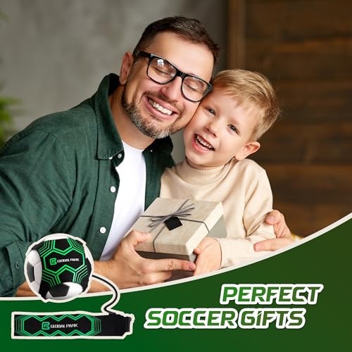 Global Park Soccer Trainer Adjustable Waist Belt - Football Training Equipment Aid for Ball Control, Passing & Shooting, Kick Throw Trainer Solo Practice Volleyball, Rugby for Kids Adults at Home - color: Green