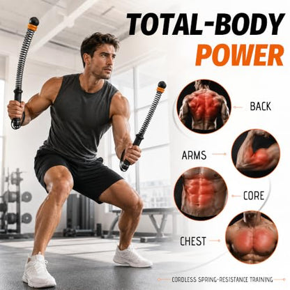 2-Pack Cordless Battle Ropes with Adjustable Weights, 3 lbs Total (1.5 lbs Each) Weighted Ropeless Training Ropes for Home Gym & Apartment, Silent Indoor HIIT Workout Equipment for Men & Women