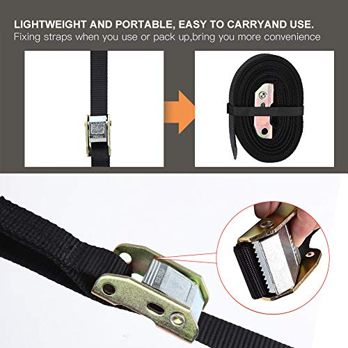 Topyond Wood Gymnastic Rings with Adjustable Straps, Olympic Rings 25mm for Gym, Workout, Exercise, Outdoor Training, Quick Install Carabiner, Can Hold up to 220lbs, 14.8 Ft. Strap