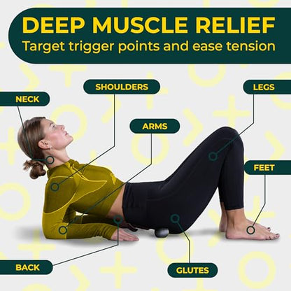 Yoga Deep Tissue Massage Ball Set, Firm Density – 2.9-Inch Myofascial Release Balls for Feet, Back, Neck, Legs & Arms – Trigger Point & Mobility Therapy (2-Pack) - style: Firm