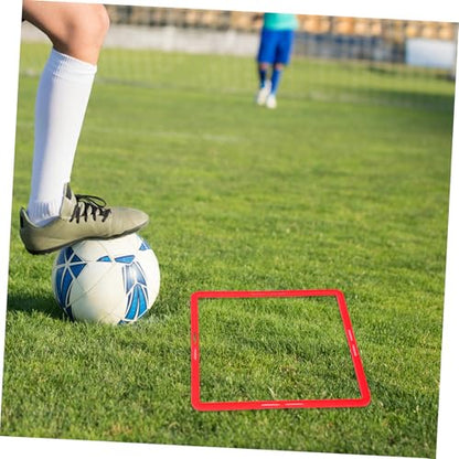6pcs Portable Agility Training Rings for Football and Soccer Durable Multi Function Exercise Circles for Speed and Coordination and Adult Sports Activities
