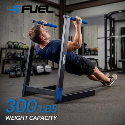 Fuel Pureformance Dip Station | Bodyweight Training | Multiple Options - color: Black/Blue