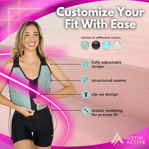 Austin Active 5 lb Adjustable Weighted Vest - color: Katie Austin (Black)