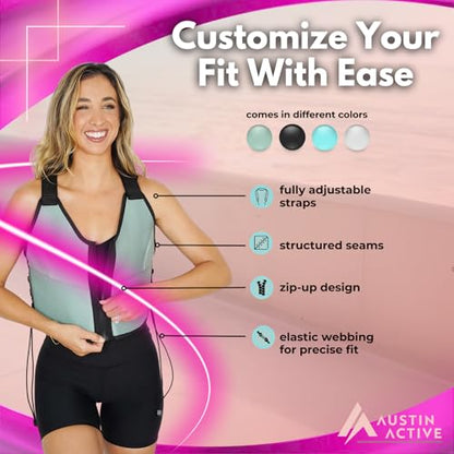 Austin Active 5 lb Adjustable Weighted Vest - color: Katie Austin (Black)