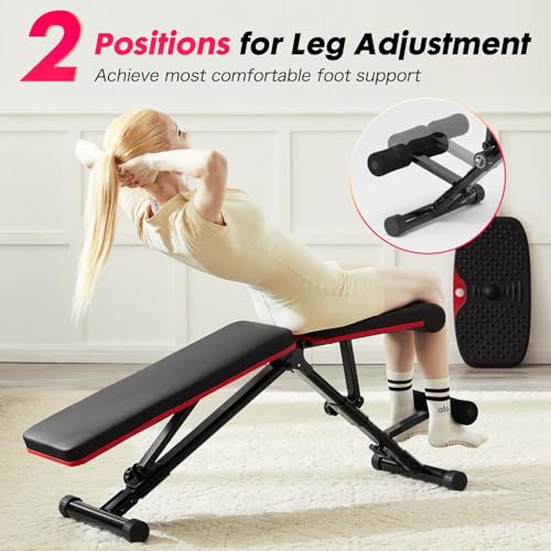 Adjustable Weight Bench, Strength Training Adjustable Benches for Full Body, Foldable Workout Bench for Home Gym, 795LBS Capacity Incline Decline Sit Up Exercise Bench Press