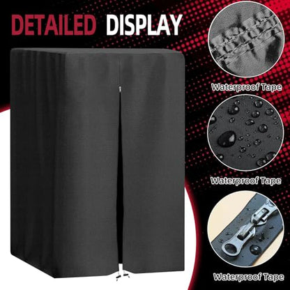 Gym Rack Cover, with Waterproof Zipper,Suitable for Squat Rack/Weight Lifting Rack/Home Gym Workout Equipment Protective Cover,420D Oxford Cloth UV Protection, Dustproof