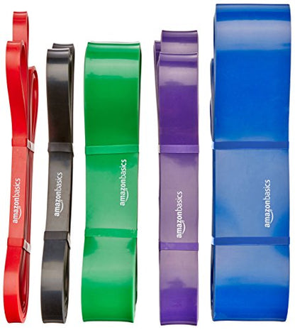 Amazon Basics Resistance Pull-Up Bands for Exercise, Workout, Stretching and Muscle Training - size: 1/2 inches (10-35 lbs), style: 1/2" (10-35 lbs)