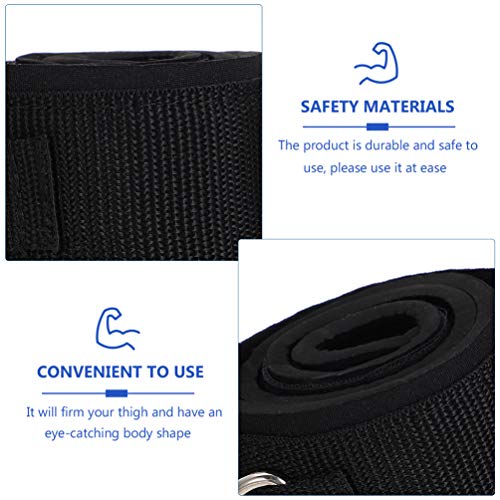 2Pcs Thigh Strap Fitness Ankle Straps Legs Cuff Adjustable Strength Training Accessories Exercise for Taekwondo Football Running