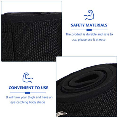 2Pcs Thigh Strap Fitness Ankle Straps Legs Cuff Adjustable Strength Training Accessories Exercise for Taekwondo Football Running