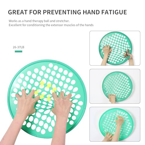 ZHIAMZ Hand Exercisers for Strength, Hand Exercise Web, Finger Exercise - color: PLUS-Yellow