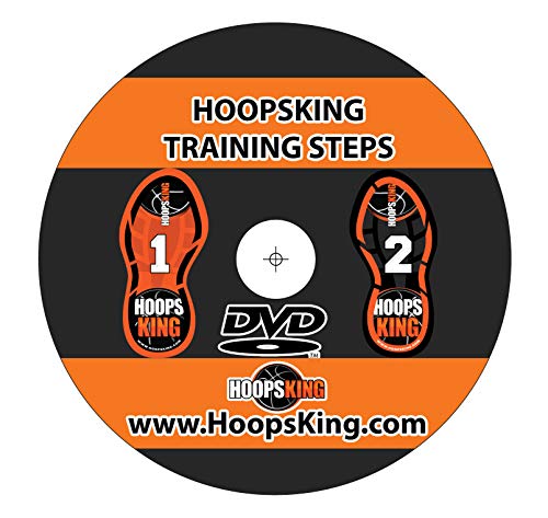 HoopsKing Basketball Footwork Mat Training Steps, Improve Basketball Skills, Learn to Dance with Bonus DVD