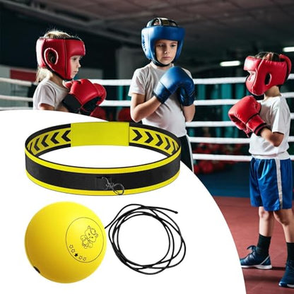 Ball Punching Headband | Fun Effective Reaction Hand Eye Coordination Training,Beginners Reflex Ball Trainer Gear,for Adults Professionals Enthusiasts Beginners Amateurs Lovers Families