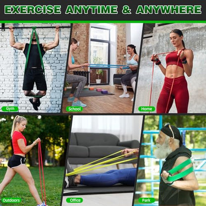 Resistance Bands for Working Out, Pull Up Assist Bands Set, Workout for Women and Men, Exercise Bands,Training, Plasticity, Physical Therapy at Home/Gym