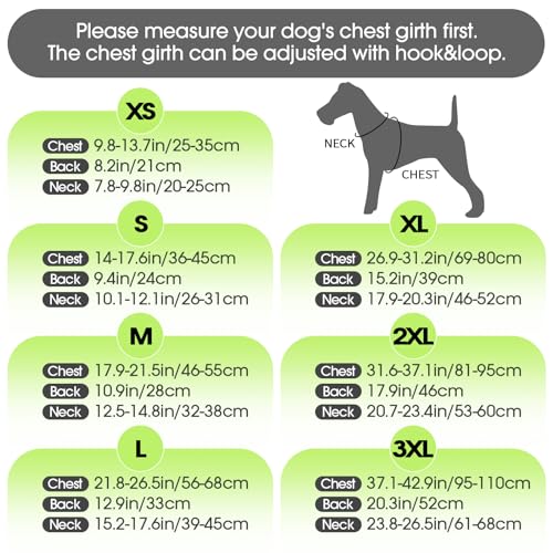 FUAMEY Dog Reflective Vest for Medium Dogs,Dog Hunting Vest High-Visibility - color: Green, size: Medium