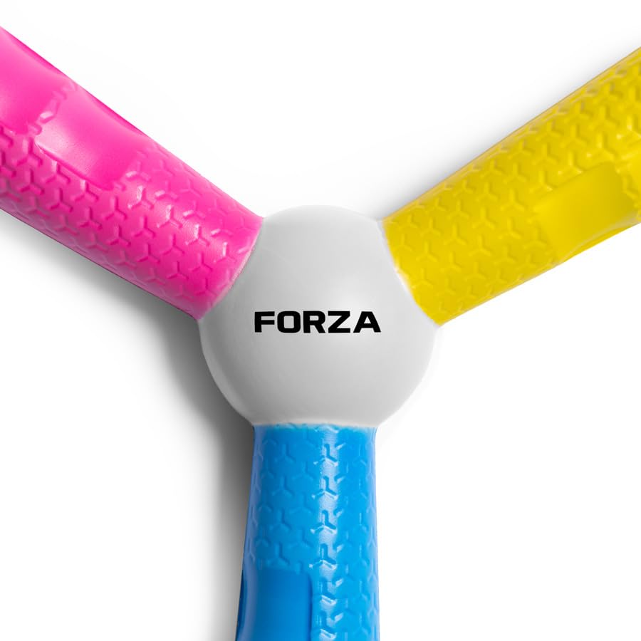 METIS Forza Reactive Catch Trainer Ball – Hand Eye Coordination Training Tool, Reaction Speed Trainer with 3 Colour Arms, Lightweight Foam Reflex Ball for Football, Cricket, Rugby