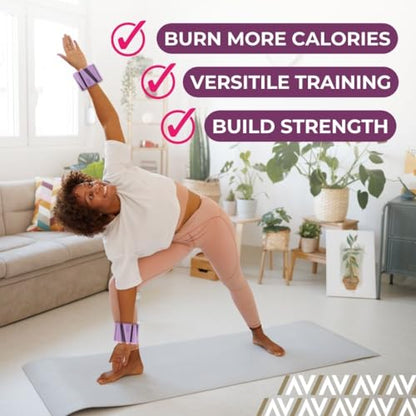 1lb wrist and ankle weights set of 2, leg weights for women, adjustable ankle weights, weighted wristbands, ankle weight, arm weights for women