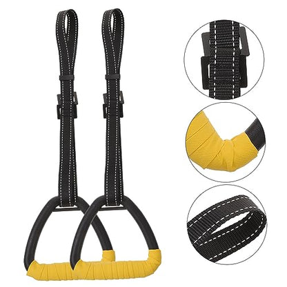 VICASKY Children's Lumbar Gymnastic Rings Set Adjustable Straps Sturdy Fitness Equipment for Home Use for Rehabilitation and Strength Training