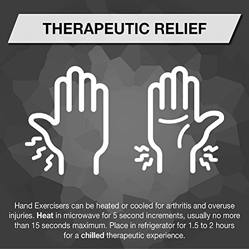 THERABAND Hand Exerciser, Ball For Hand, Wrist, Finger, Forearm, Grip Strengthening & Therapy, Squeeze Ball to Increase Hand Flexibility & Relieve Joint Pain, Blue, Firm