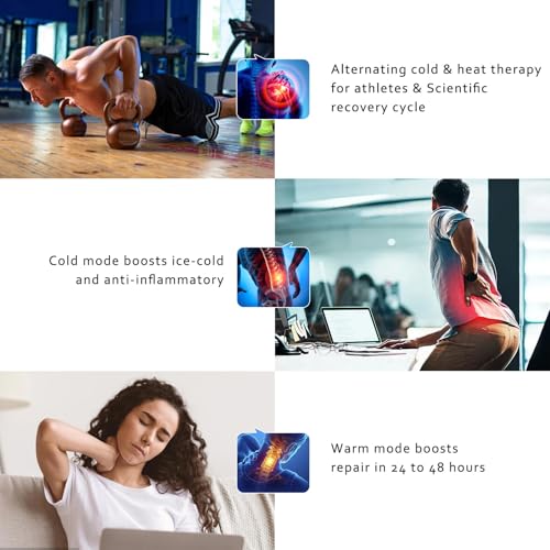 ideayard Stainless Steel Massage Roller Double Ball - Ice Therapy Muscle Pain Relief, Sore Muscles, and Tension Relief Cold & Hot Therapy Back, Shoulder, Leg, Calf Muscle Fascia Release Tool - color: Black