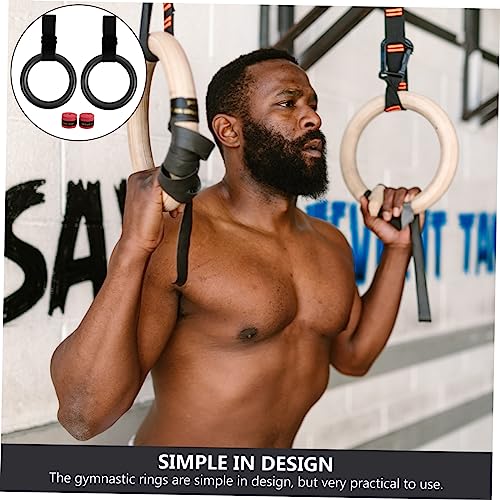 Adjustable Small Fitness Rings Set Webbing for Home Gymnastics Training Convenient Workout Equipment for Strength and Bodyweight Exercises Random Color